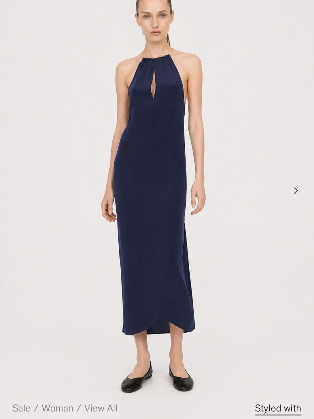 Halter silk slip dress Filippa K